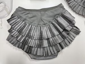 Silver Frilly Pants